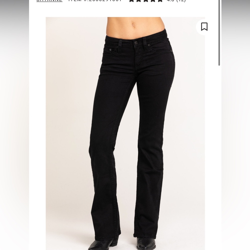 SHYANNE WOMEN'S RIDING BOOTCUT JEANS balck